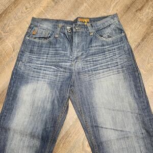 Chams Vintage Premium Washed Straight Leg Jeans 36x32
